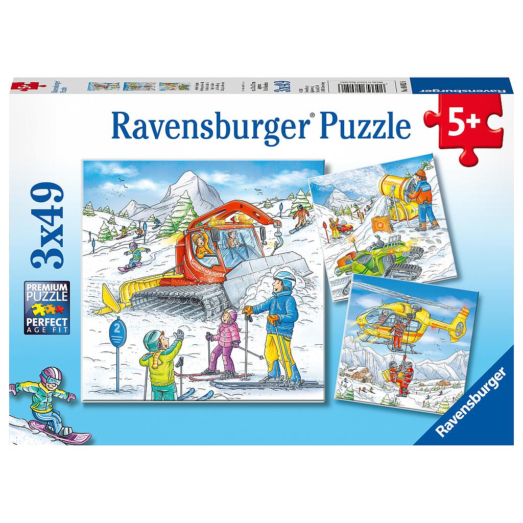 Ravensburger Puzzle 3x49 pc Let's Go Skiing!