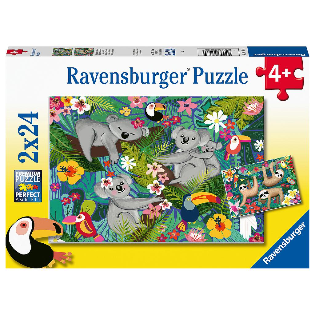 Ravensburger Puzzle 2x24 pc Koalas and Sloths